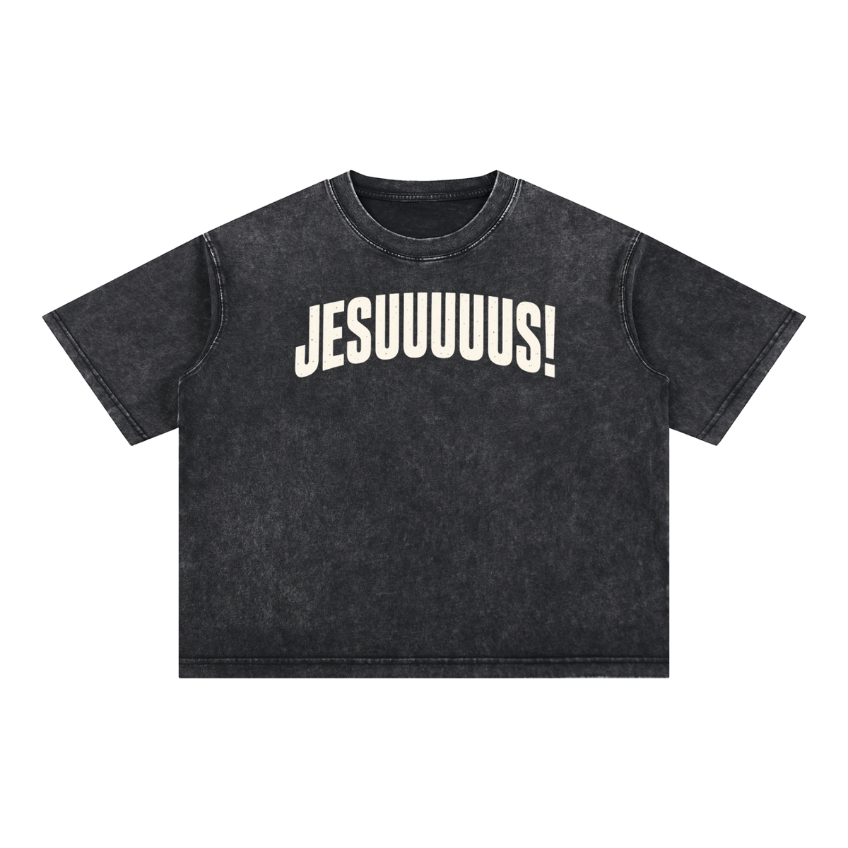 “JESUUUUUS!” (Reese McDonald) Acid Wash Oversized Cotton T-Shirt